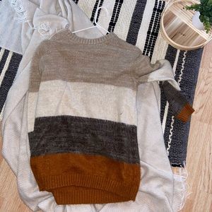 multi-colored sweater